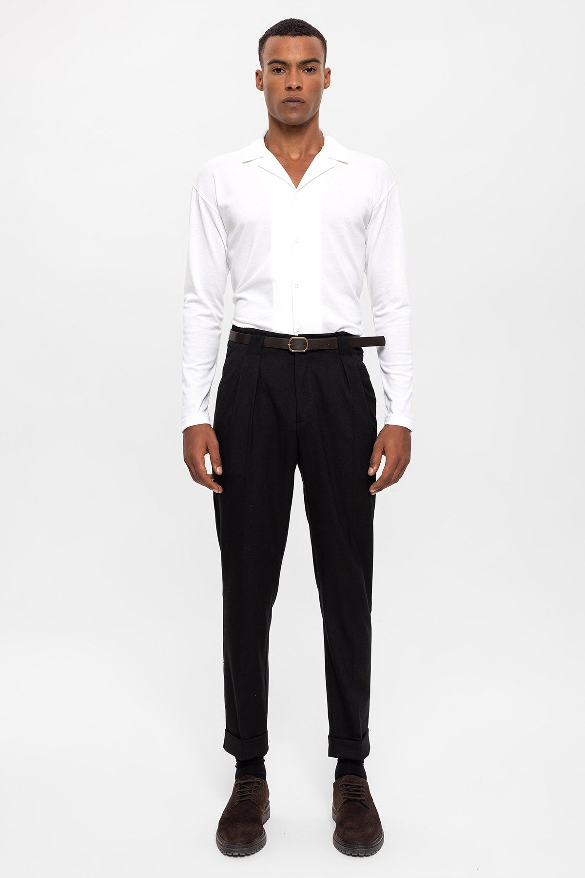 Antioch Arched Double-Cuff Pants