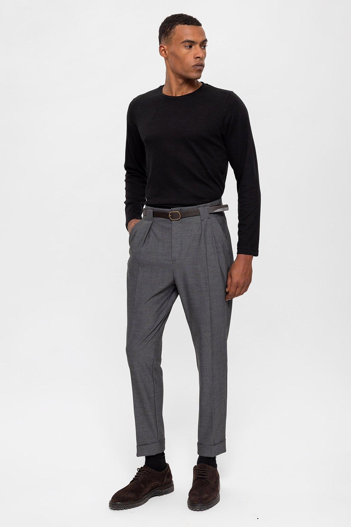 Antioch Arched Double-Cuff Pants