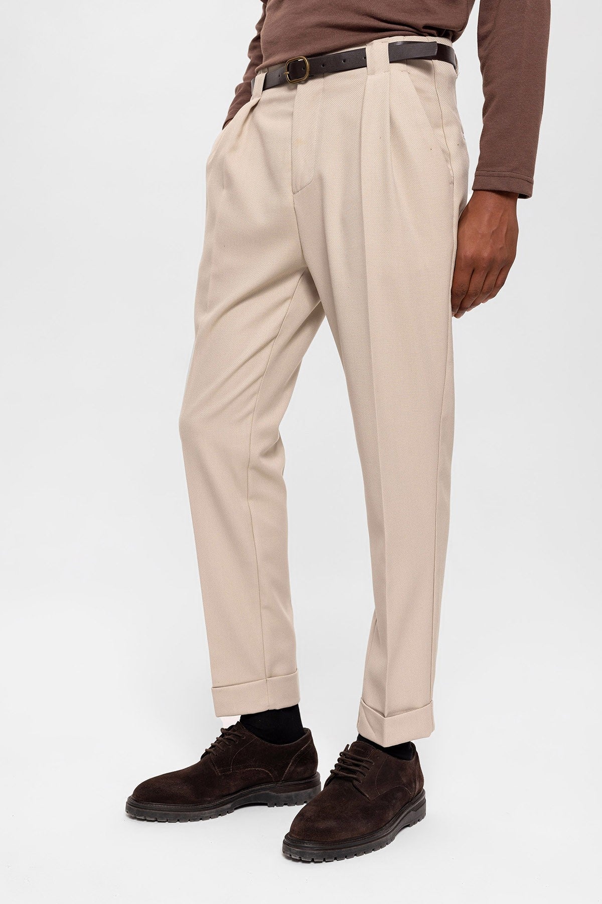 Antioch Arched Double-Cuff Pants