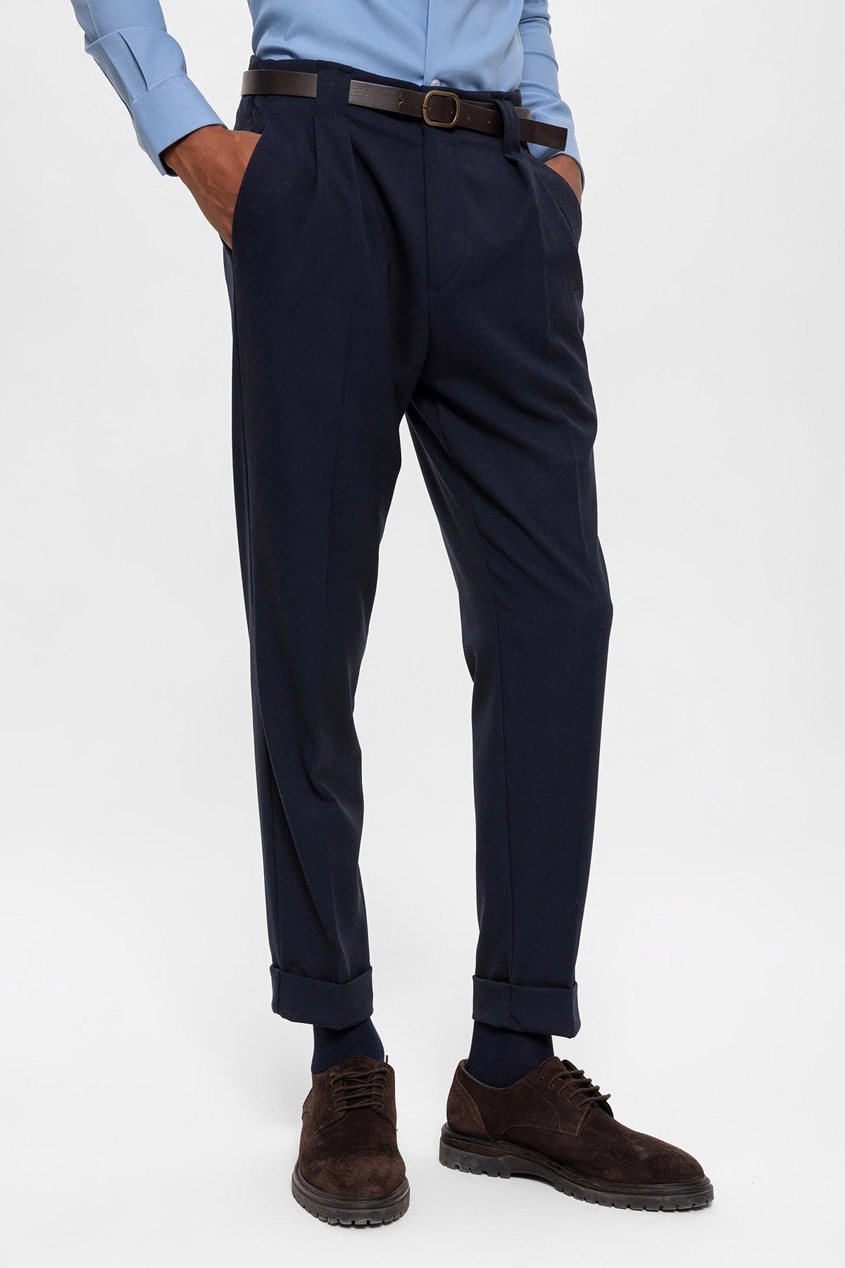Antioch Arched Double-Cuff Pants