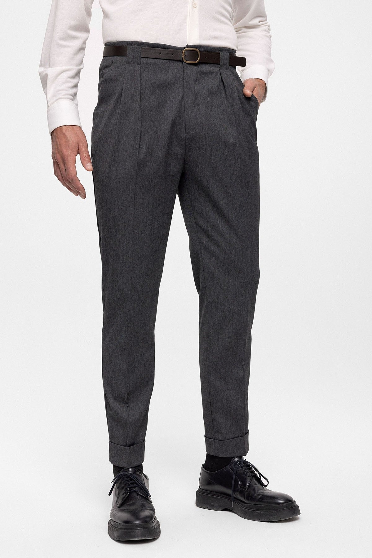 Antioch Arched Double-Cuff Pants