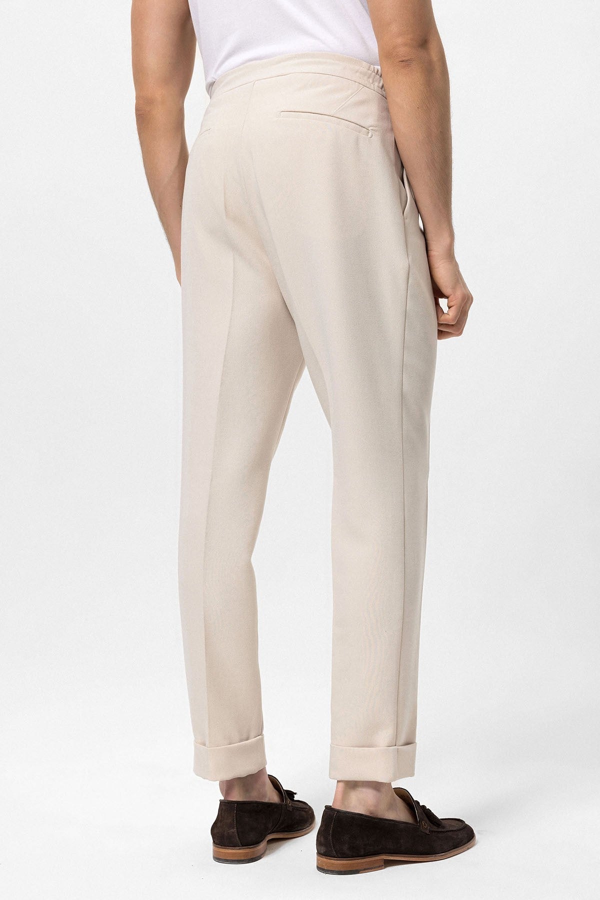 Antioch Elastic-Waist Pleated Men's Pants
