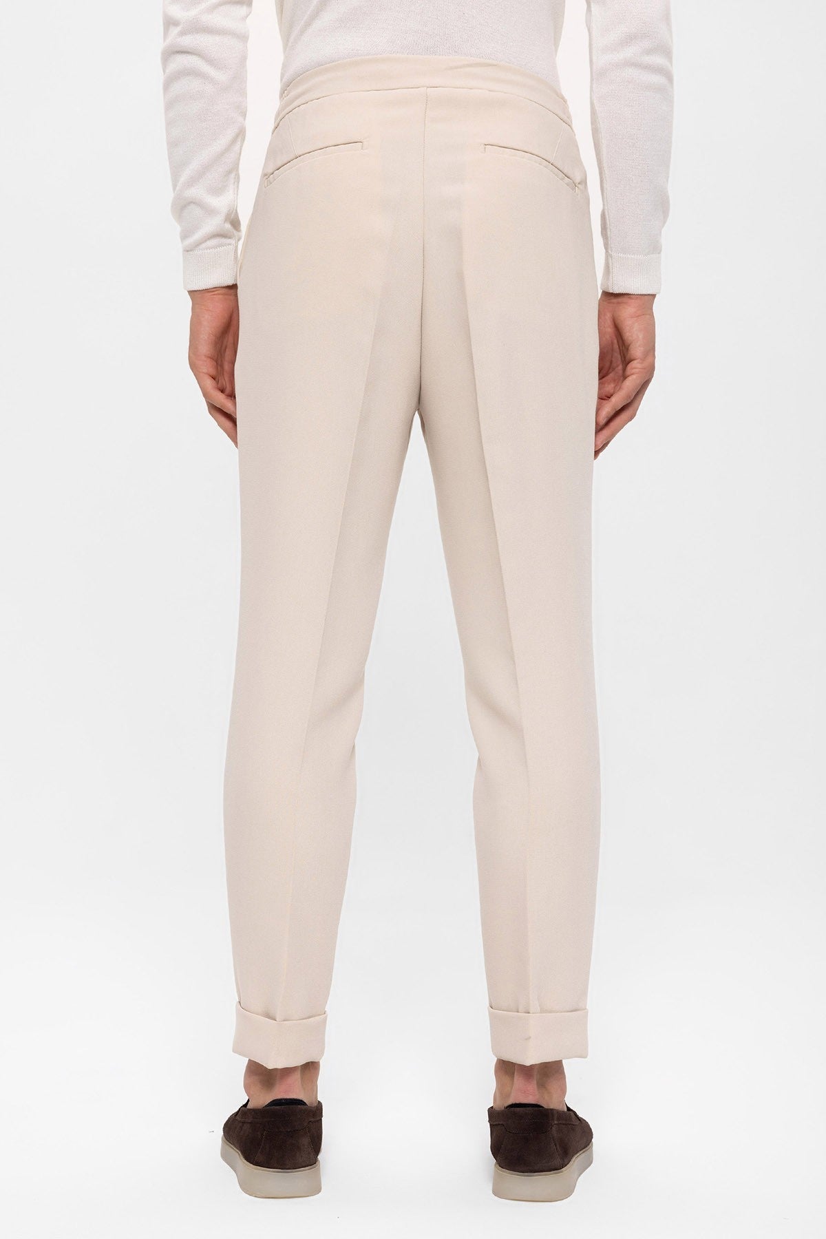 Antioch Elastic-Waist Pleated Men's Pants