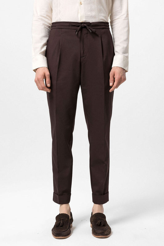 Antioch Elastic-Waist Pleated Men's Pants
