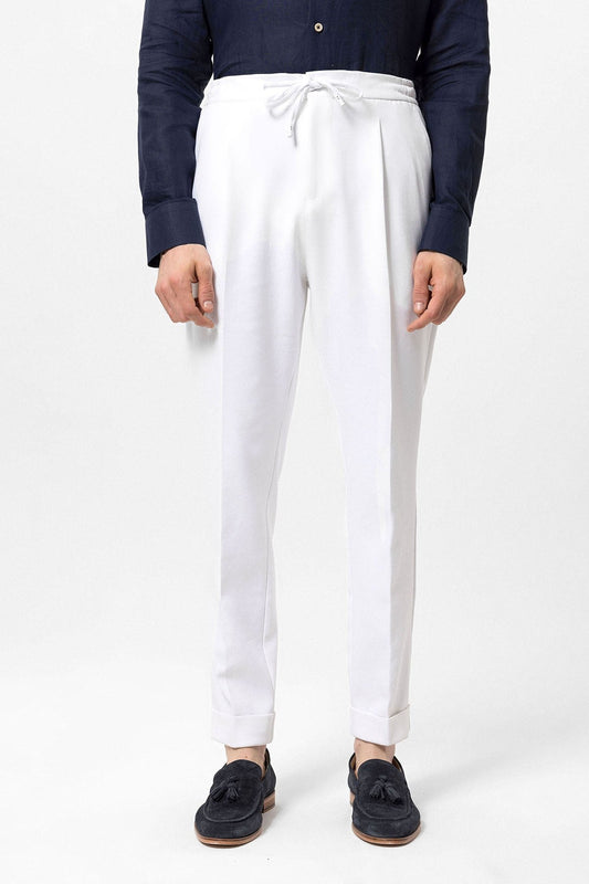 Antioch Elastic-Waist Pleated Men's Pants