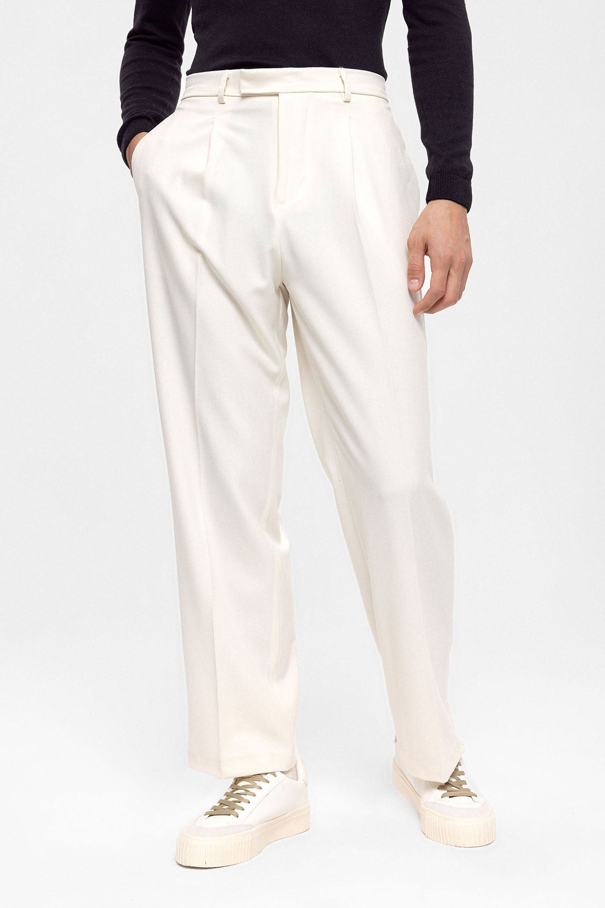 Antioch High-Waisted Zipper-Front Men's Pants