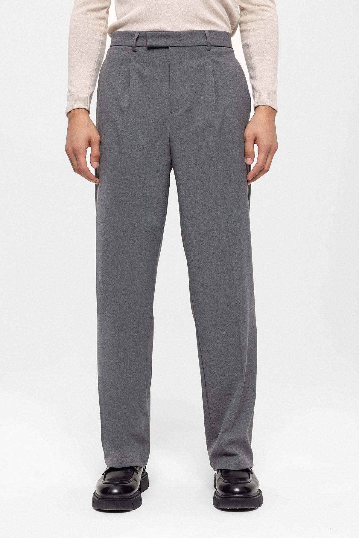 Antioch High-Waisted Zipper-Front Men's Pants