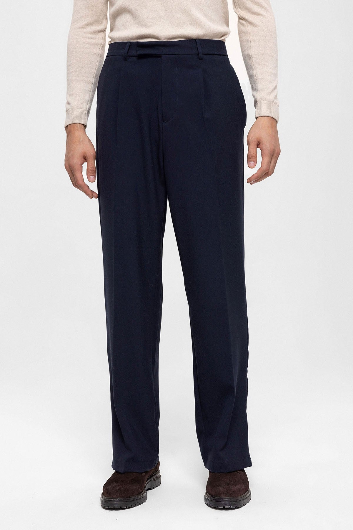 Antioch High-Waisted Zipper-Front Men's Pants