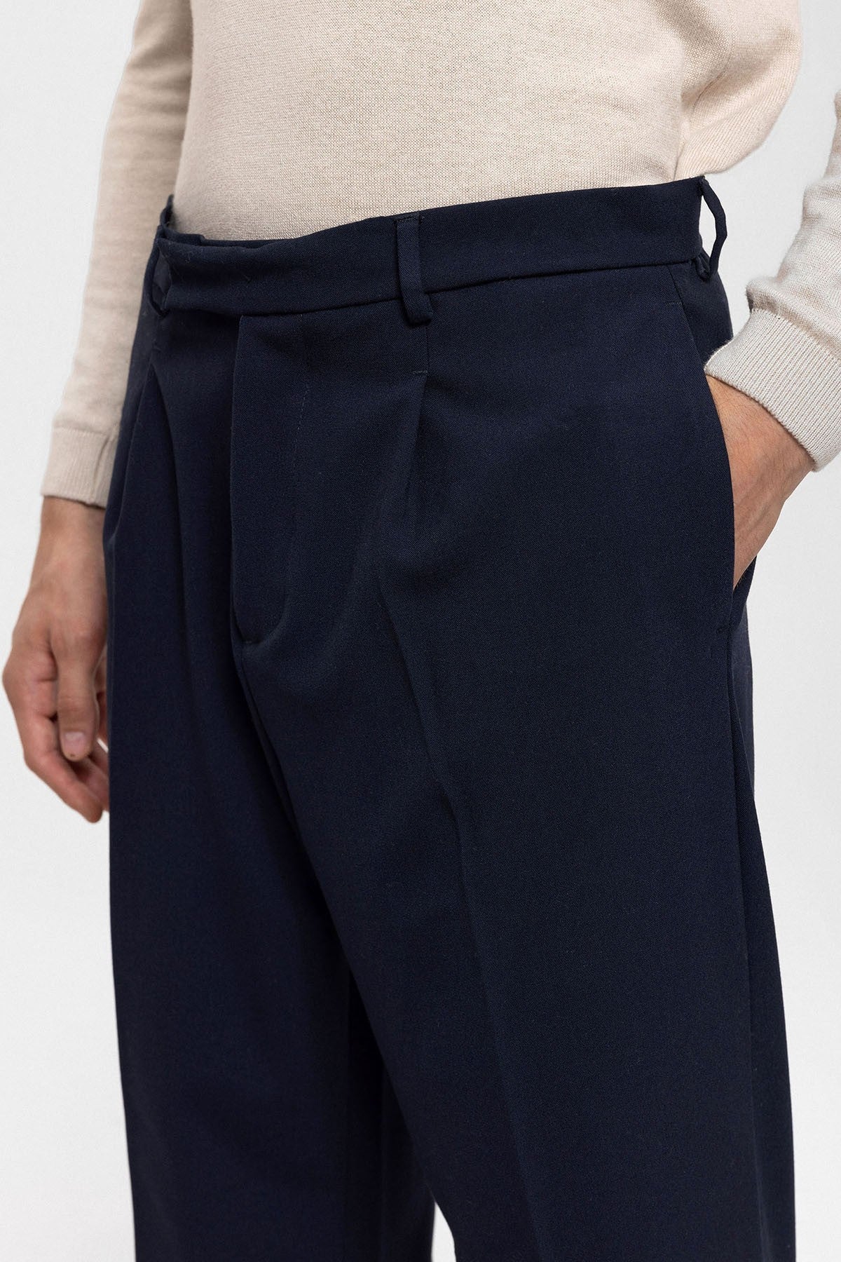 Antioch High-Waisted Zipper-Front Men's Pants