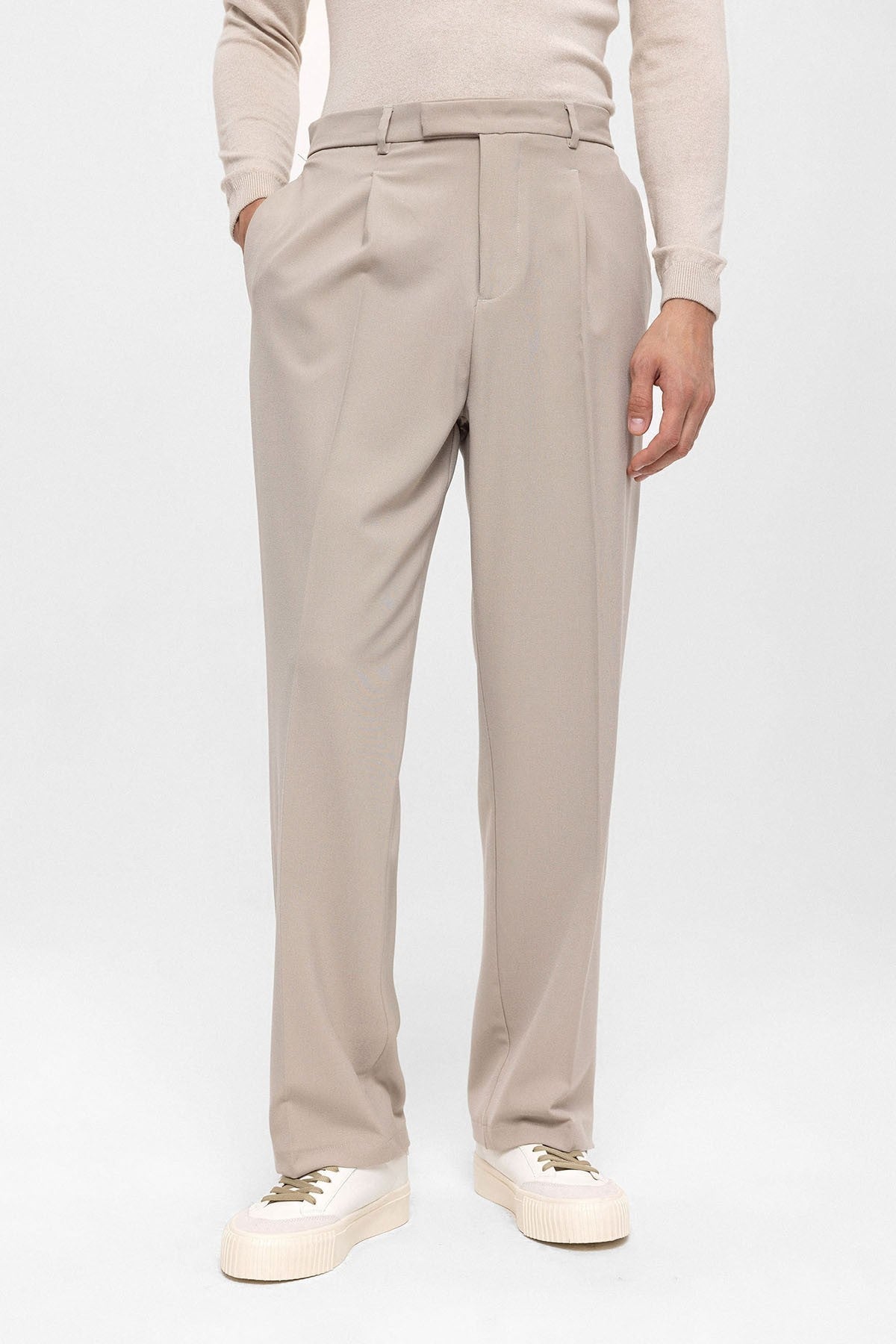 Antioch High-Waisted Zipper-Front Men's Pants