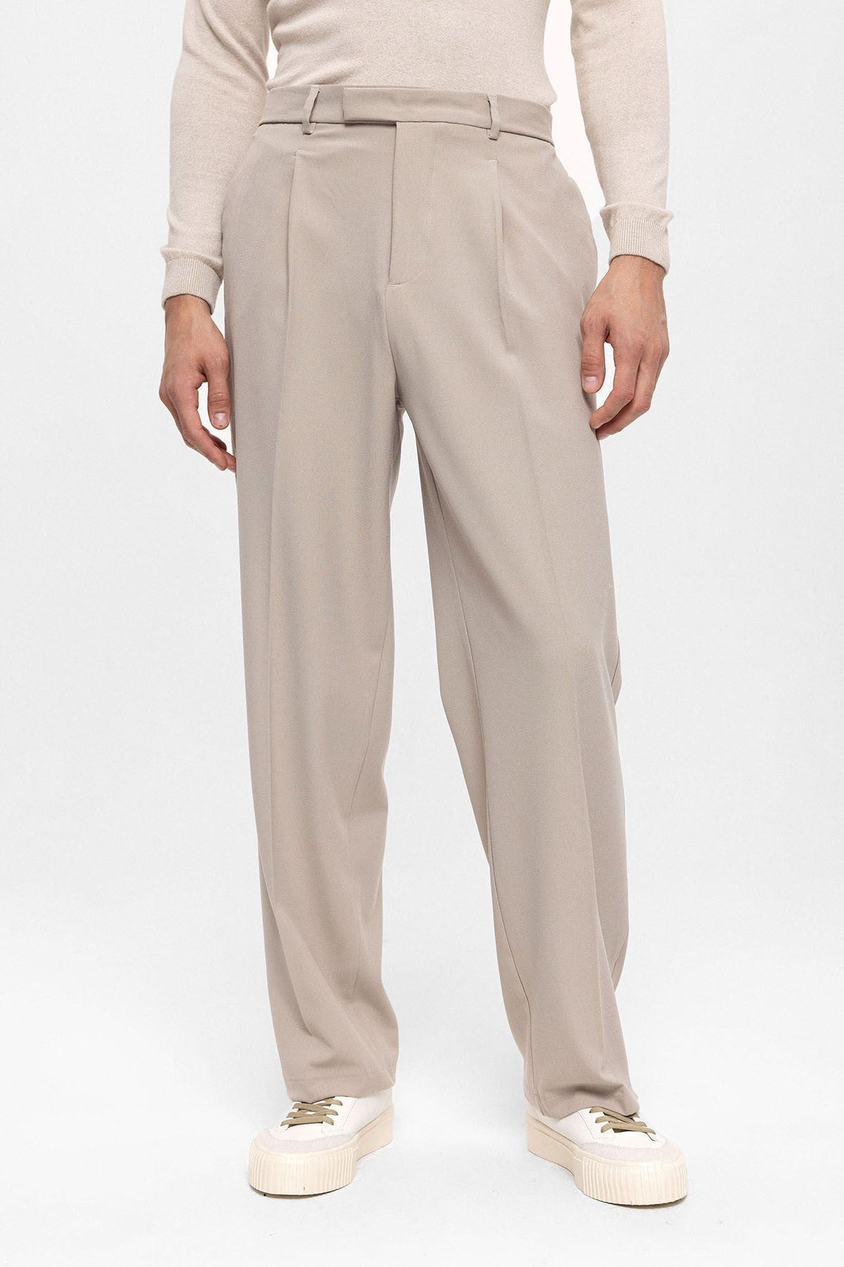 Antioch High-Waisted Zipper-Front Men's Pants