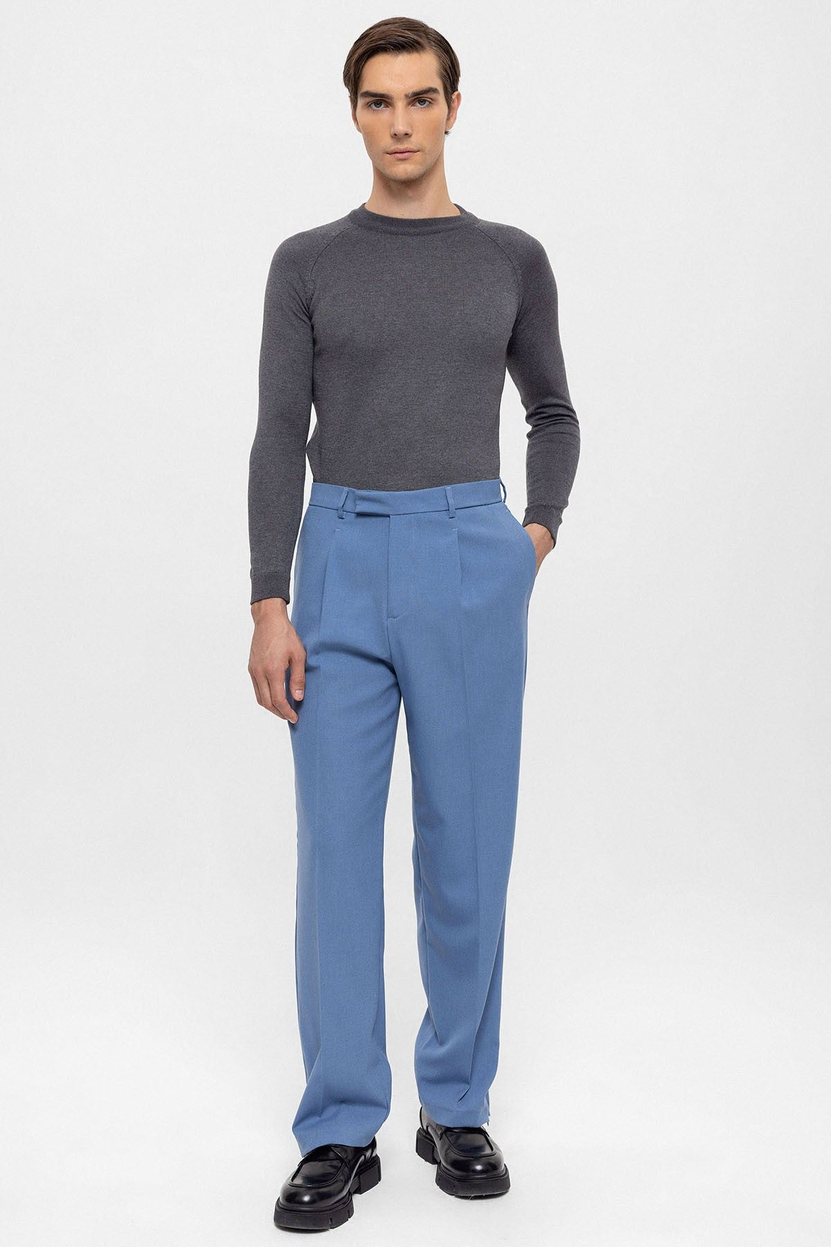Antioch High-Waisted Zipper-Front Men's Pants