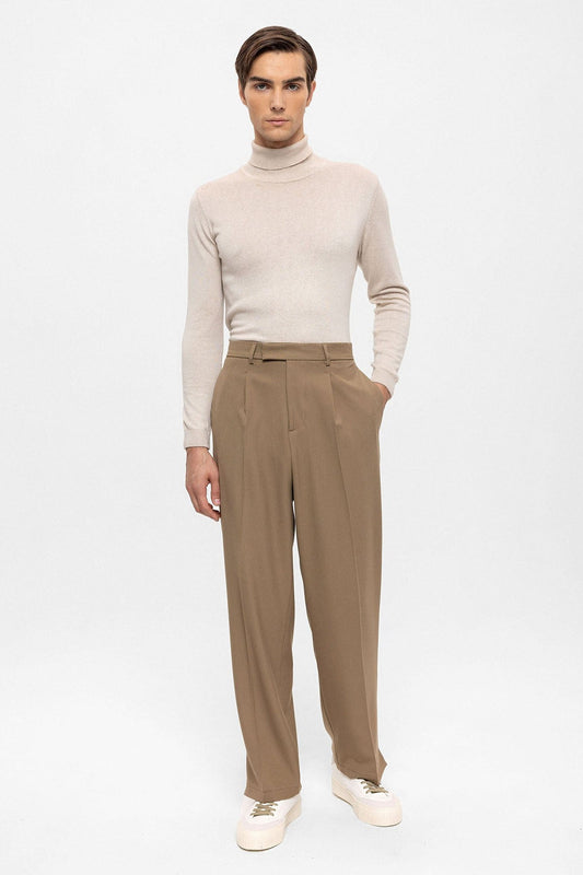 Antioch High-Waisted Zipper-Front Men's Pants