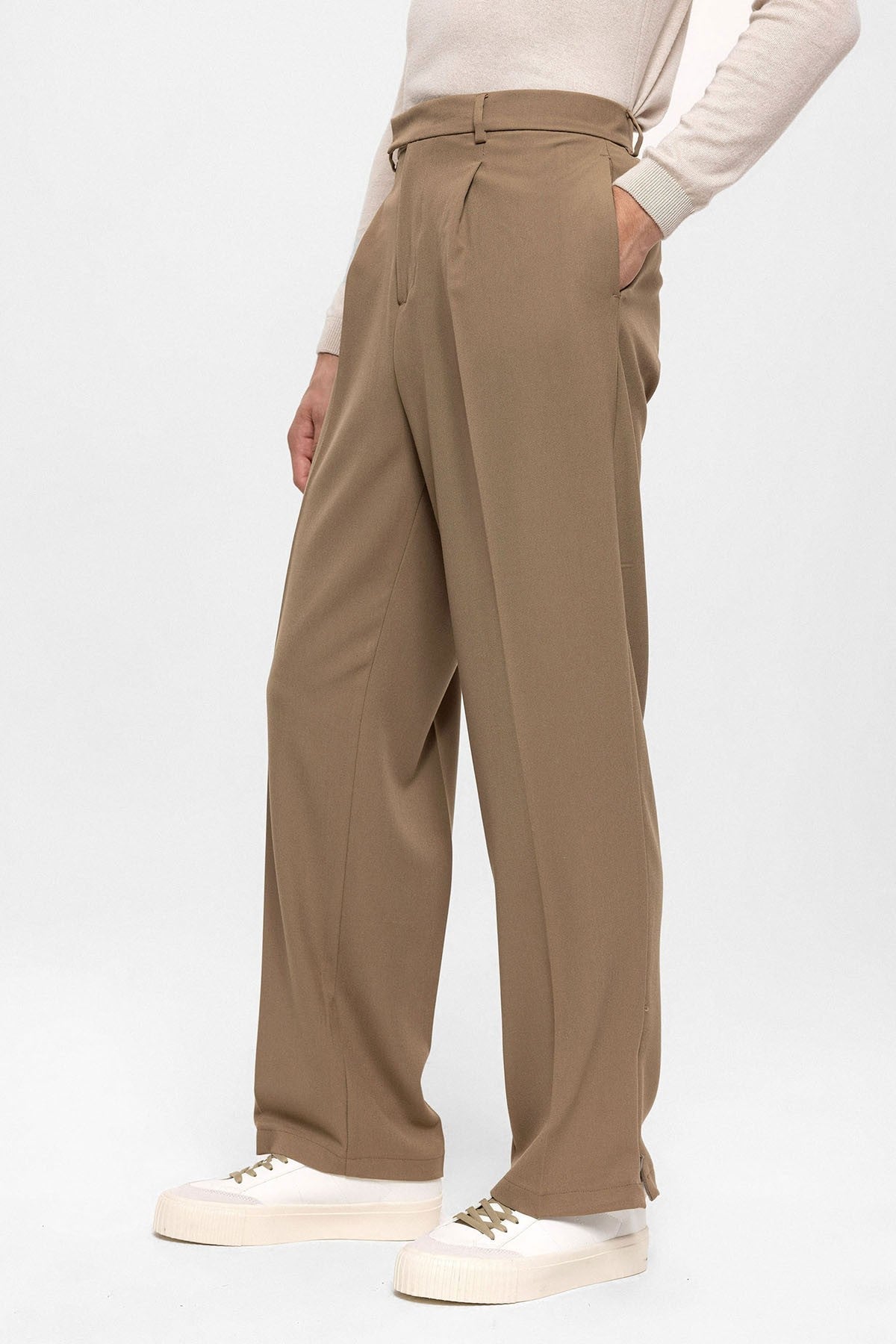 Antioch High-Waisted Zipper-Front Men's Pants