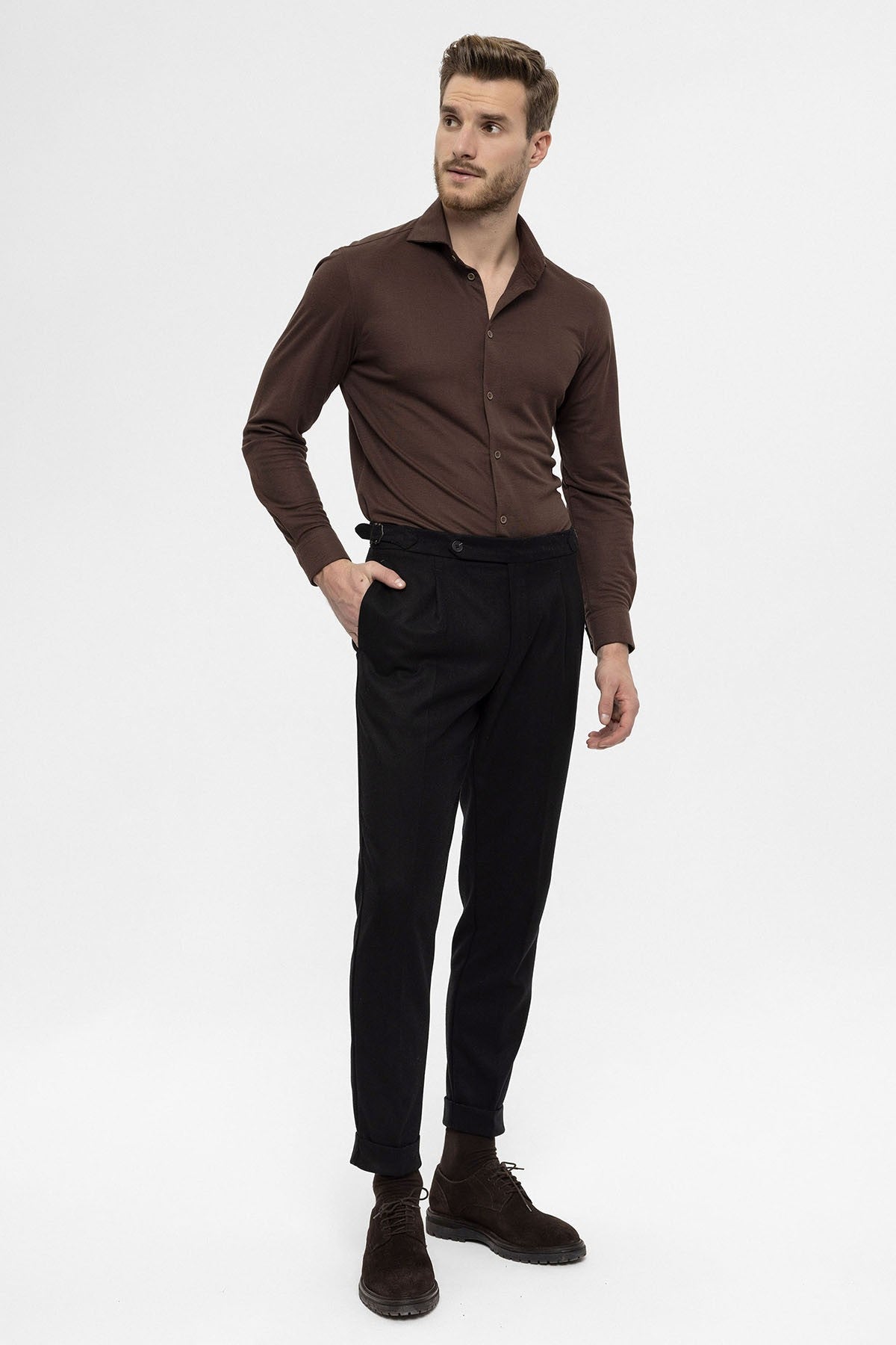 Antioch High-Waisted Pleated Men's Pants