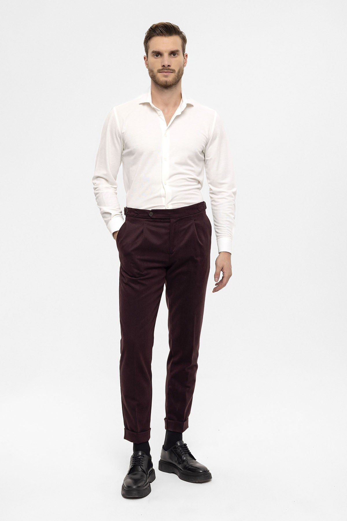 Antioch High-Waisted Pleated Men's Pants