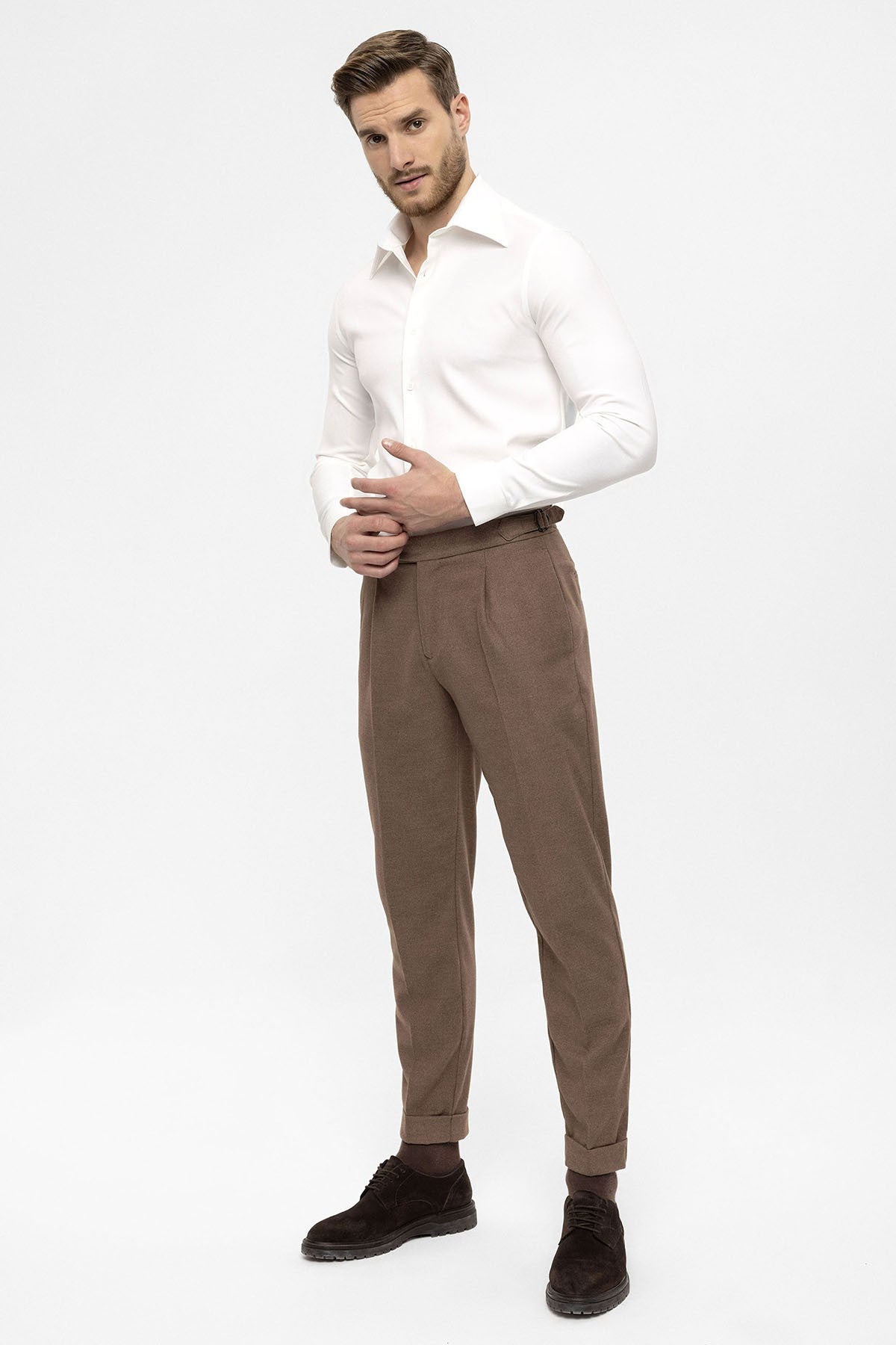 Antioch High-Waisted Pleated Men's Pants