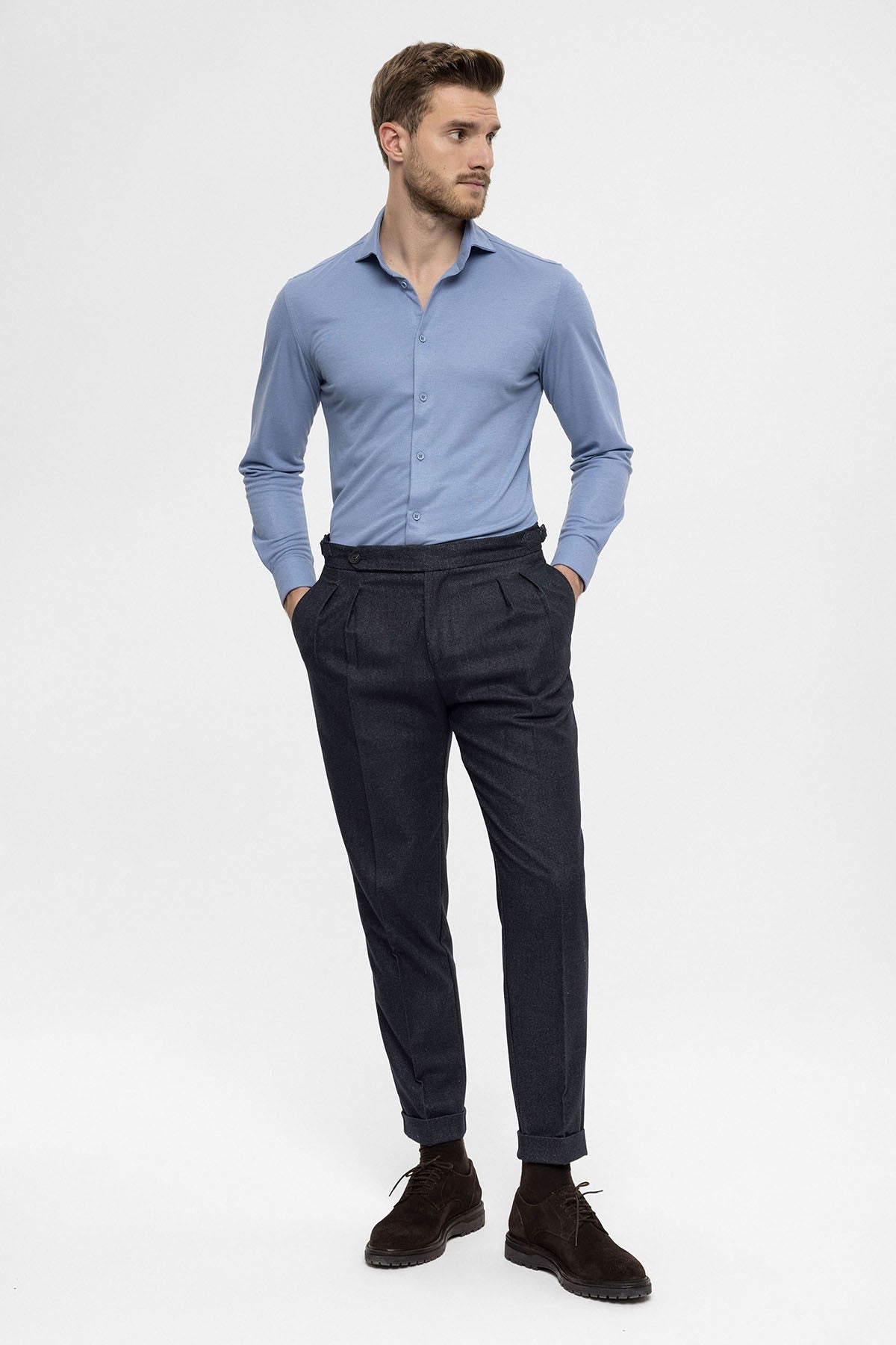 Antioch High-Waisted Double-Pleated Men's Pants