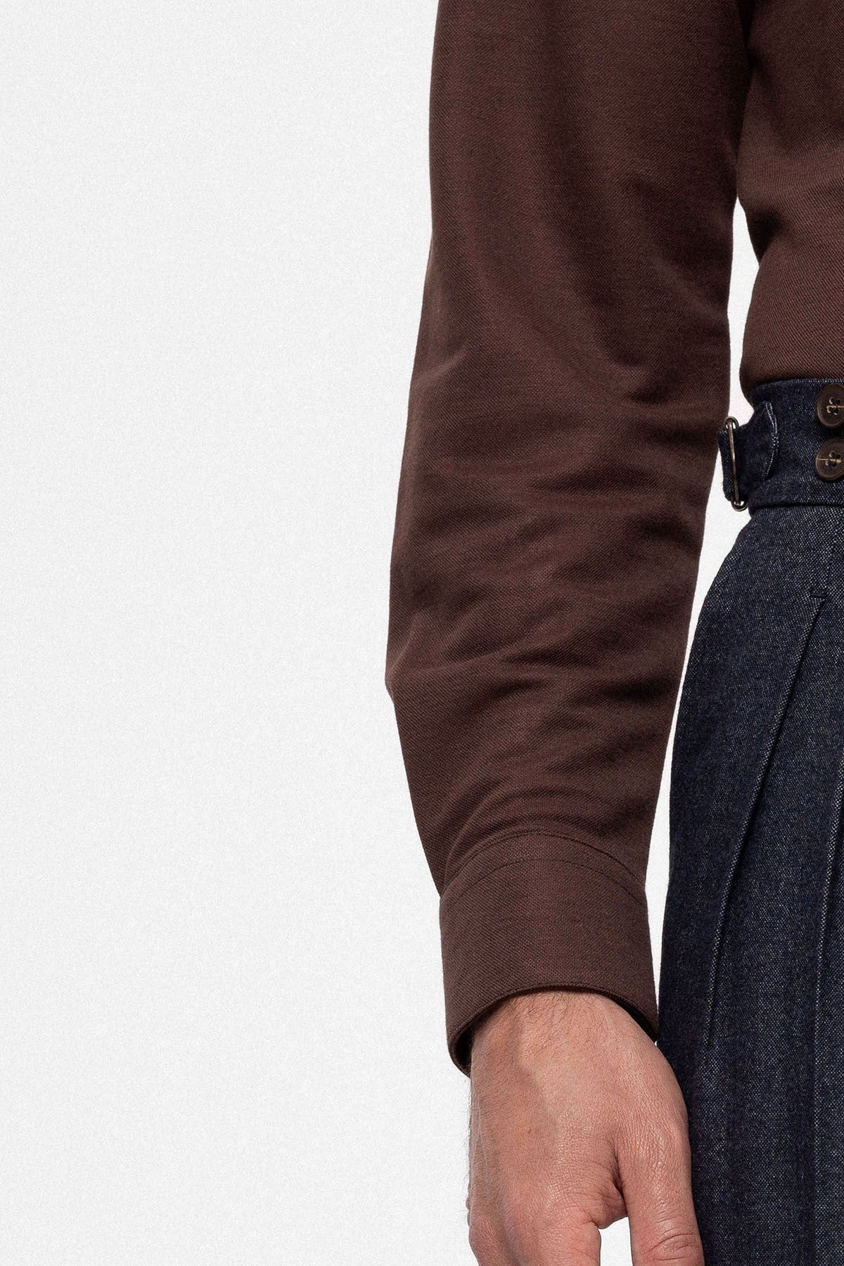 Antioch Wool-Look High-Waisted Pleated Men's Pants