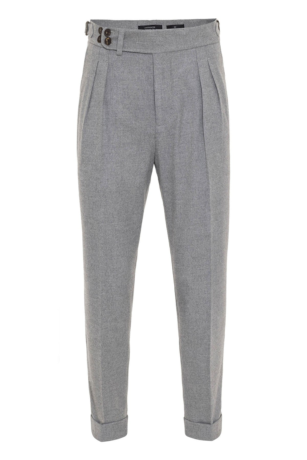 Antioch Wool-Look High-Waisted Pleated Men's Pants