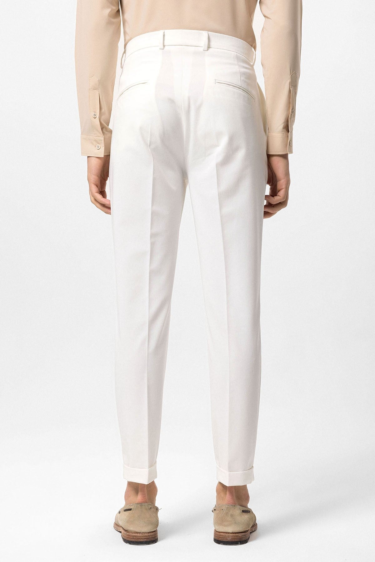 Pleated High-Waisted Men's Pants
