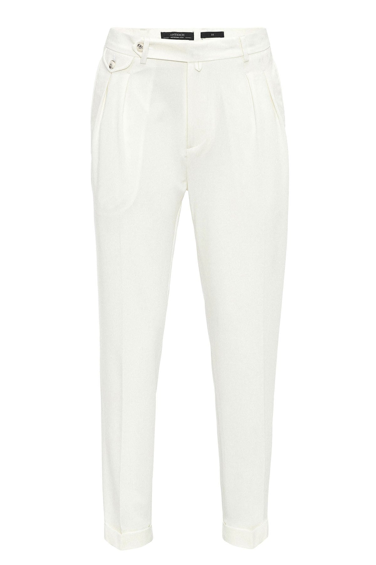 Pleated High-Waisted Men's Pants