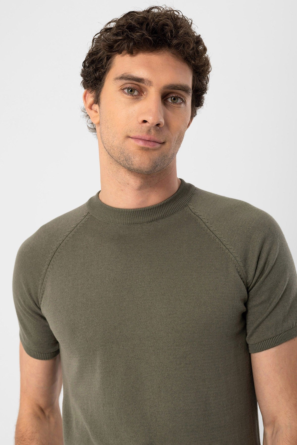 Antioch Bike Collar Slim-Fit Men's Knit T-Shirt