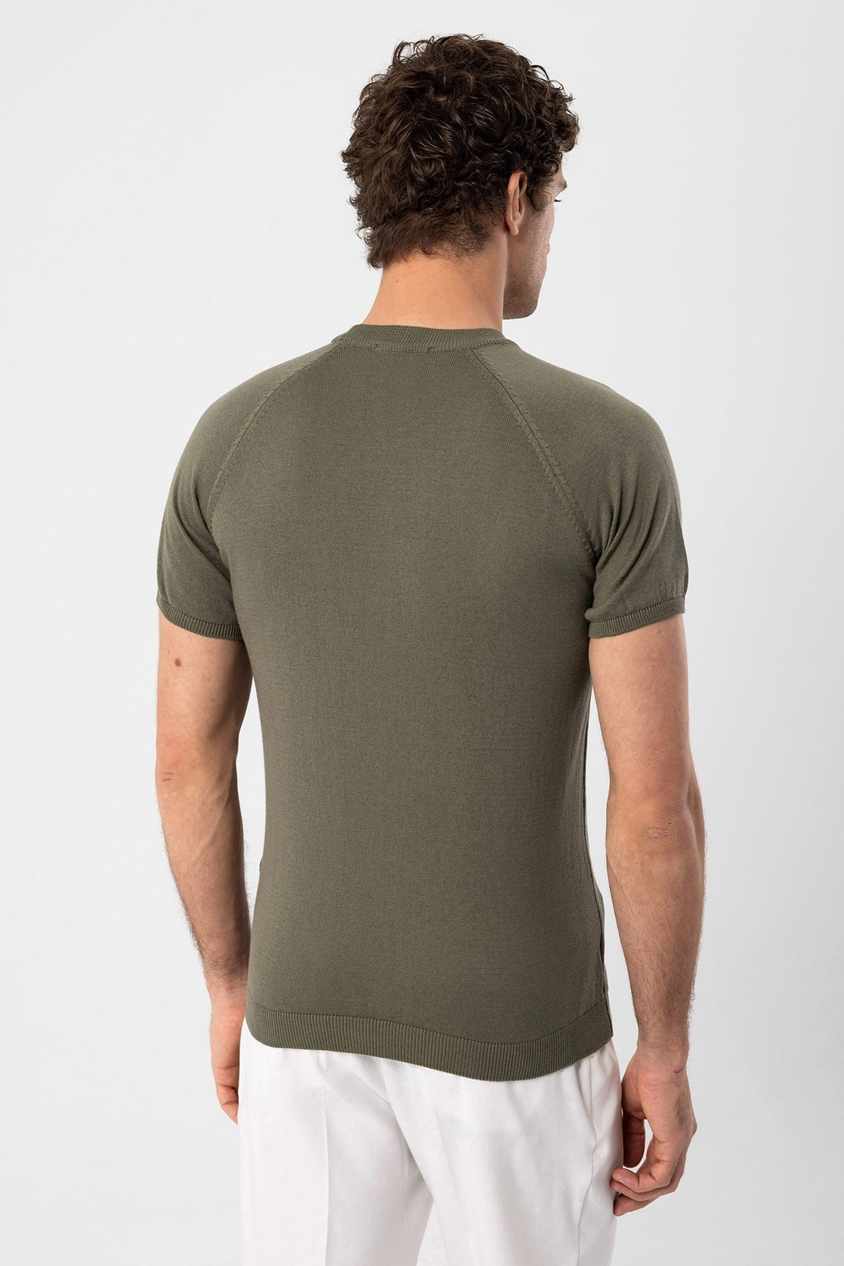Antioch Bike Collar Slim-Fit Men's Knit T-Shirt