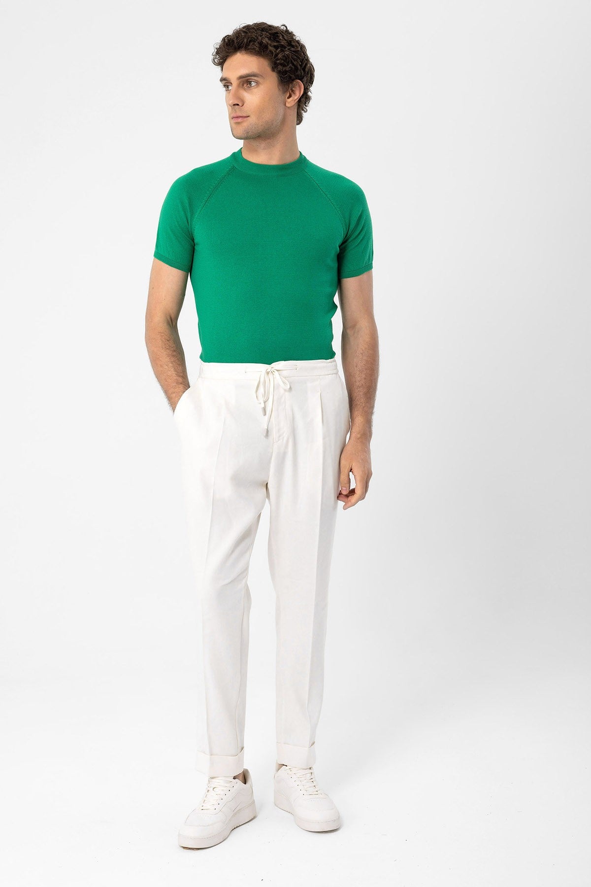 Antioch Bike Collar Slim-Fit Men's Knit T-Shirt
