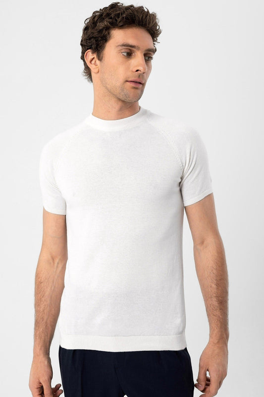 Antioch Bike Collar Slim-Fit Men's Knit T-Shirt
