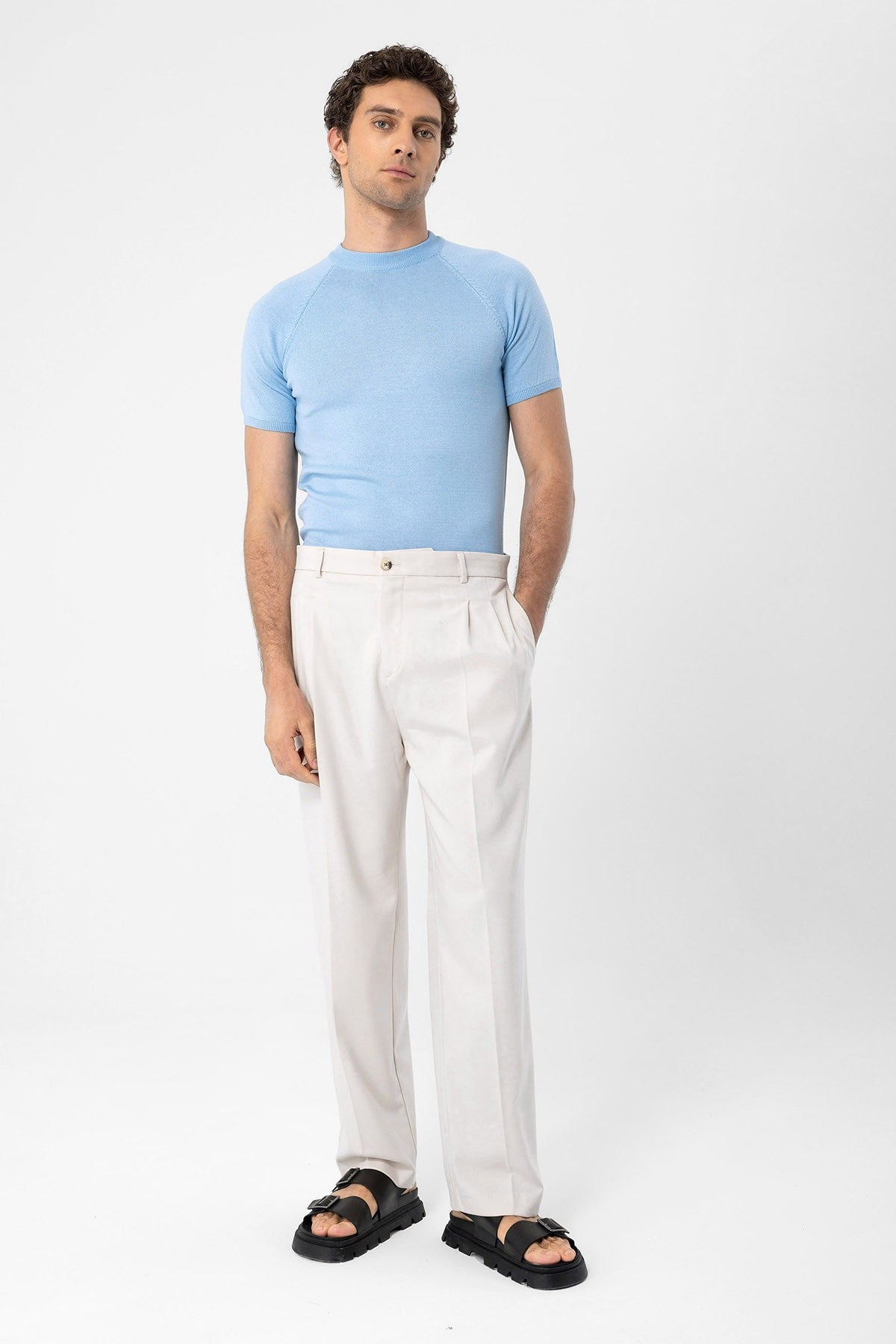 Antioch Bike Collar Slim-Fit Men's Knit T-Shirt