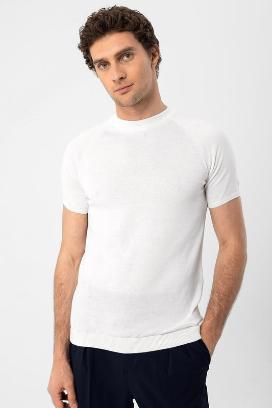 Antioch Bike Collar Slim-Fit Men's Knit T-Shirt