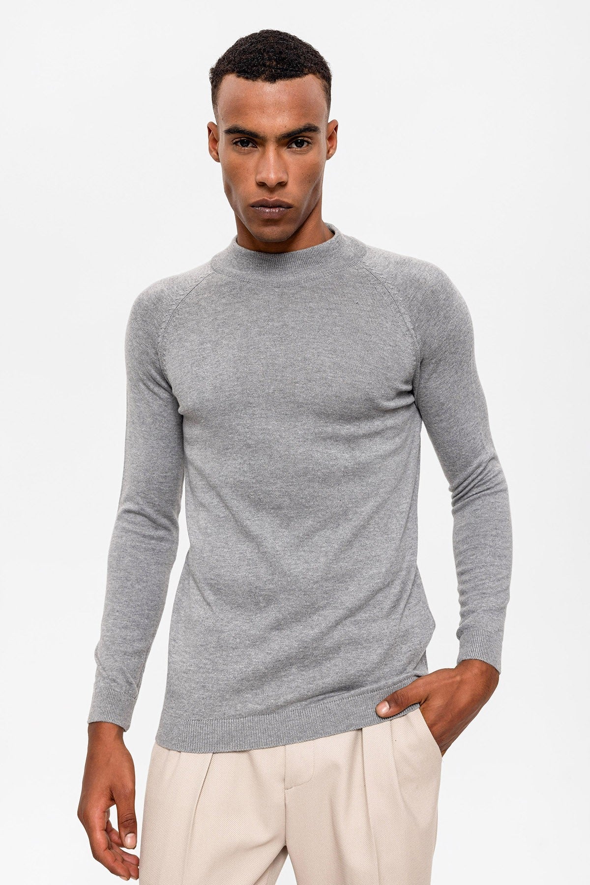 Men's Half-Turtleneck Sweater