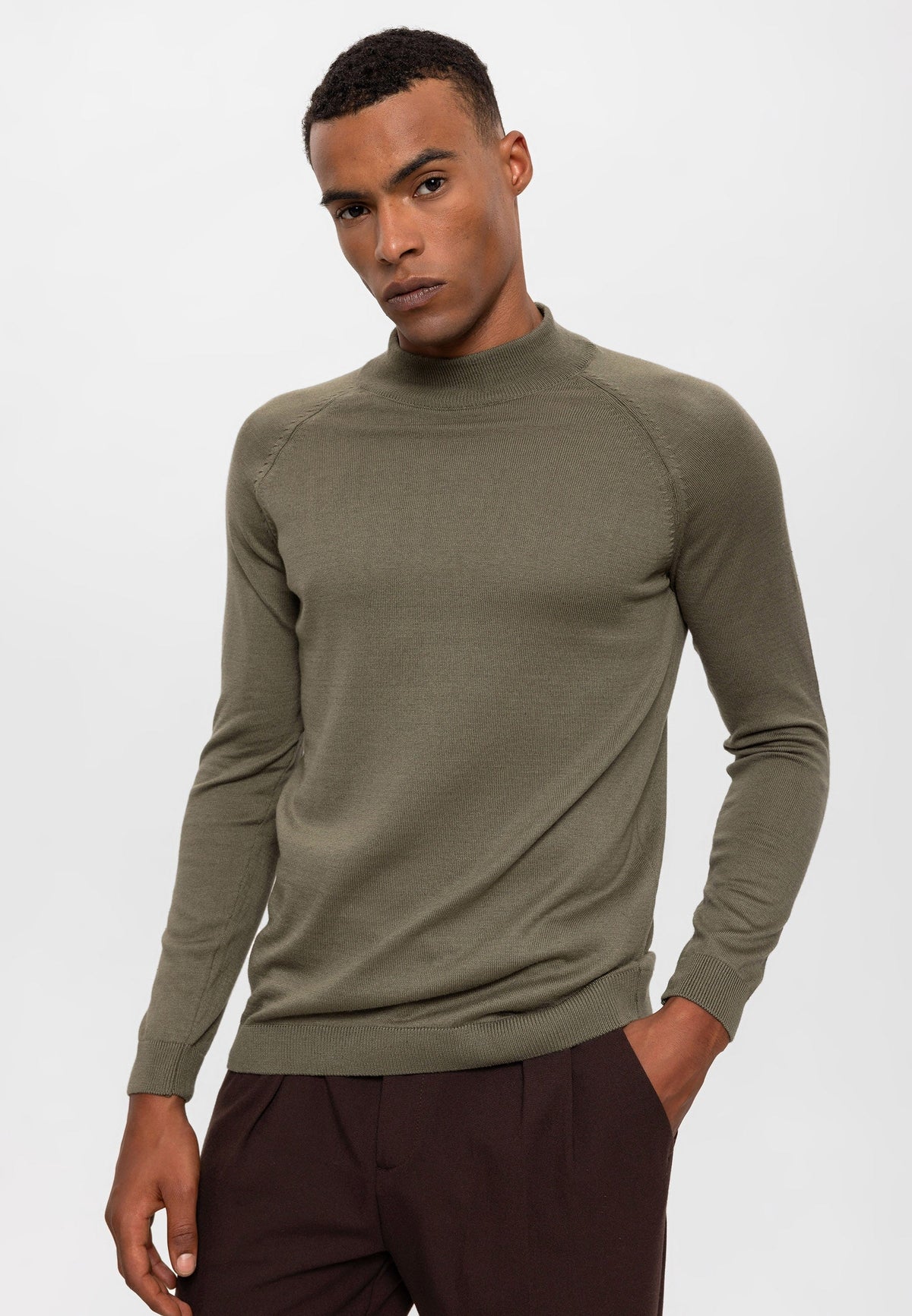 Men's Half-Turtleneck Sweater