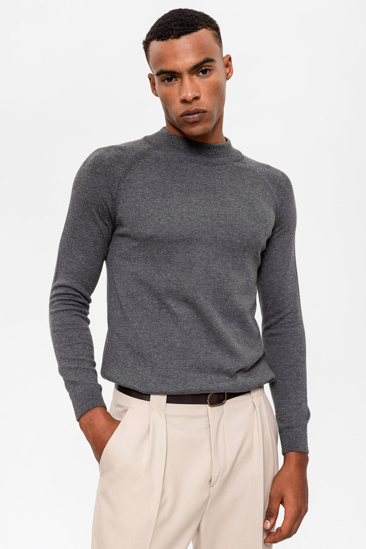 Men's Half-Turtleneck Sweater