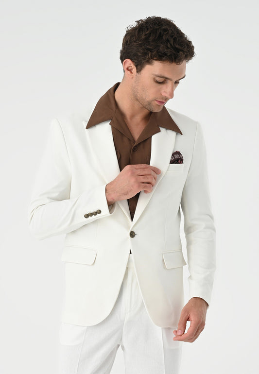 Antioch Metal Single-Button Men's Blazer Jacket