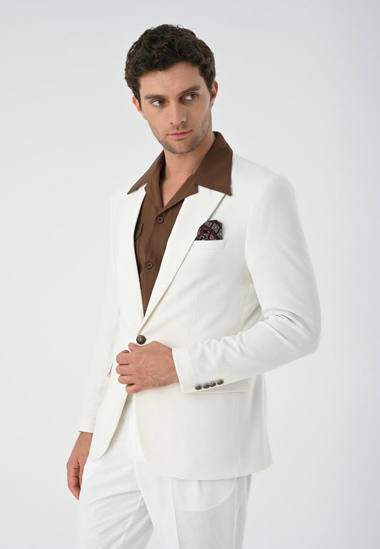 Antioch Metal Single-Button Men's Blazer Jacket