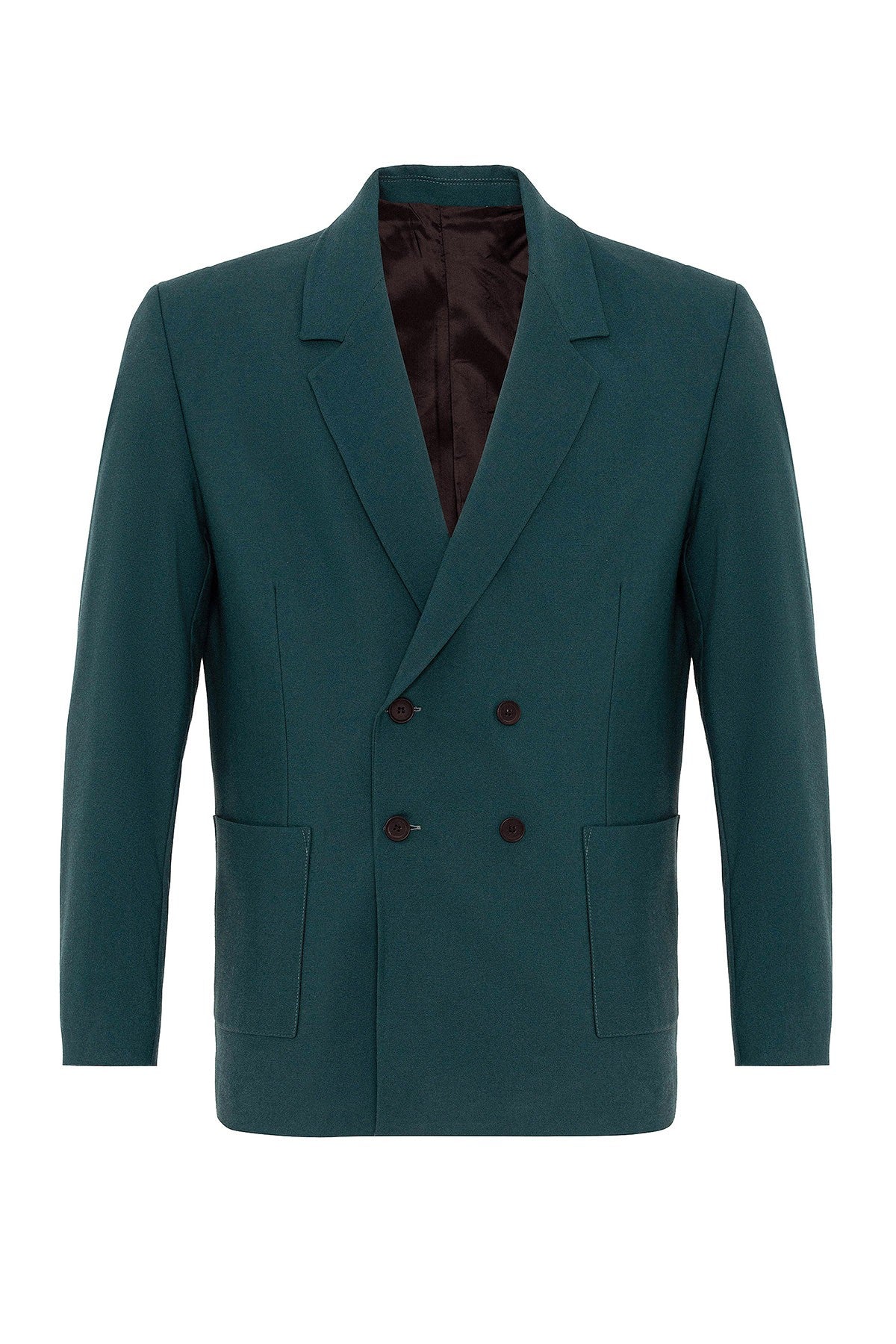 Antioch Men's Double-Breasted Blazer with Side Pockets
