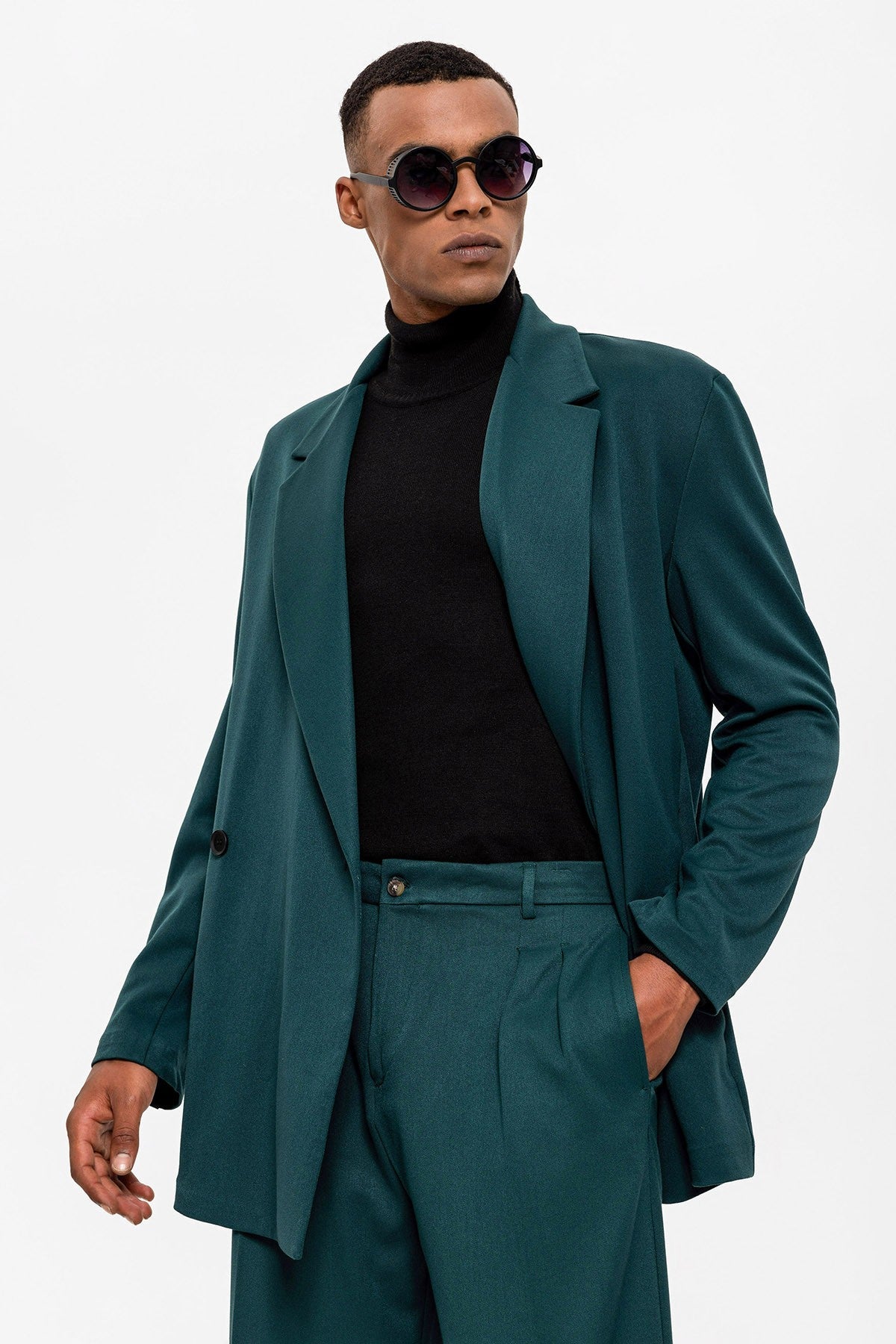 Antioch Double-Breasted Men's Blazer with Hidden Pockets
