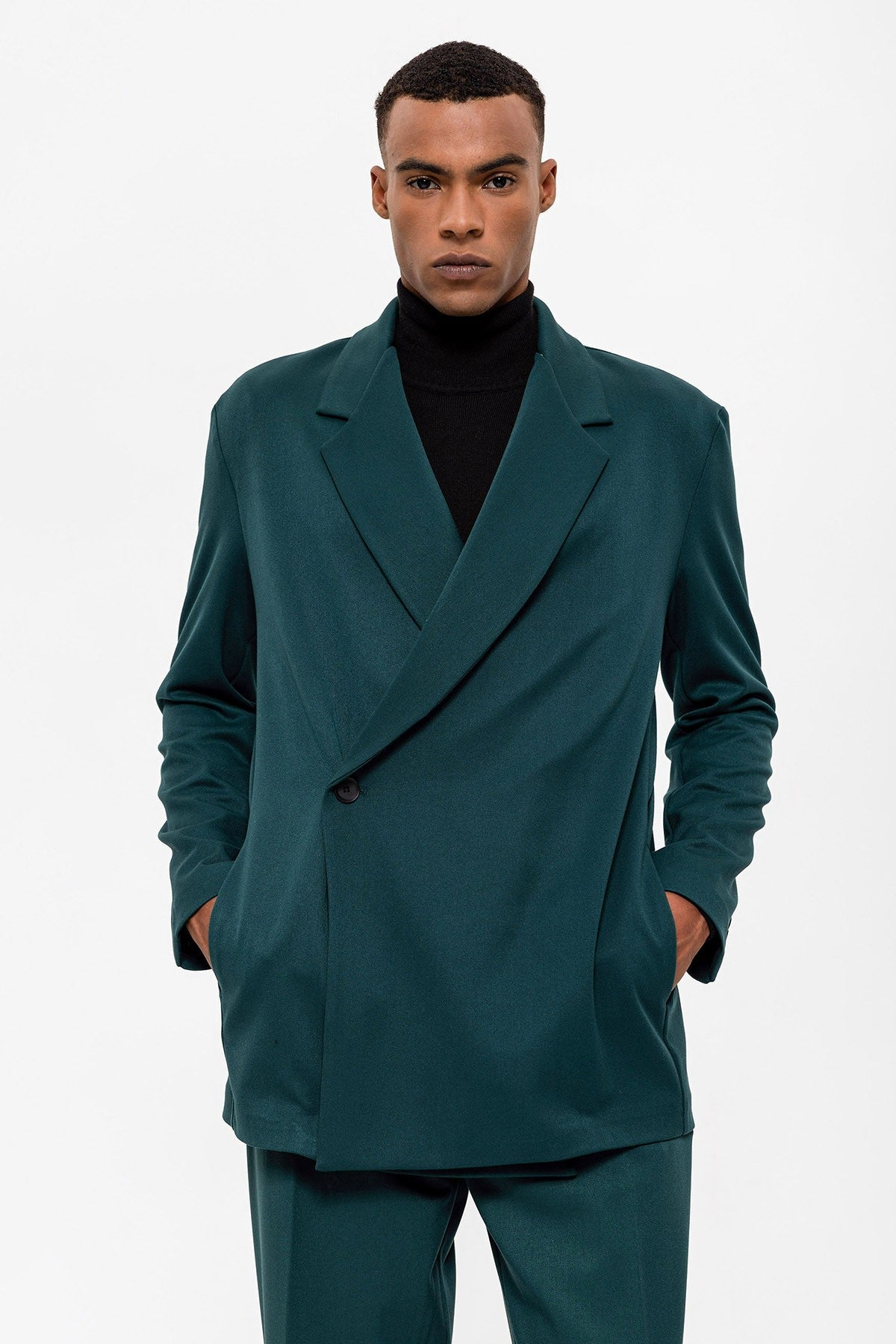 Antioch Double-Breasted Men's Blazer with Hidden Pockets