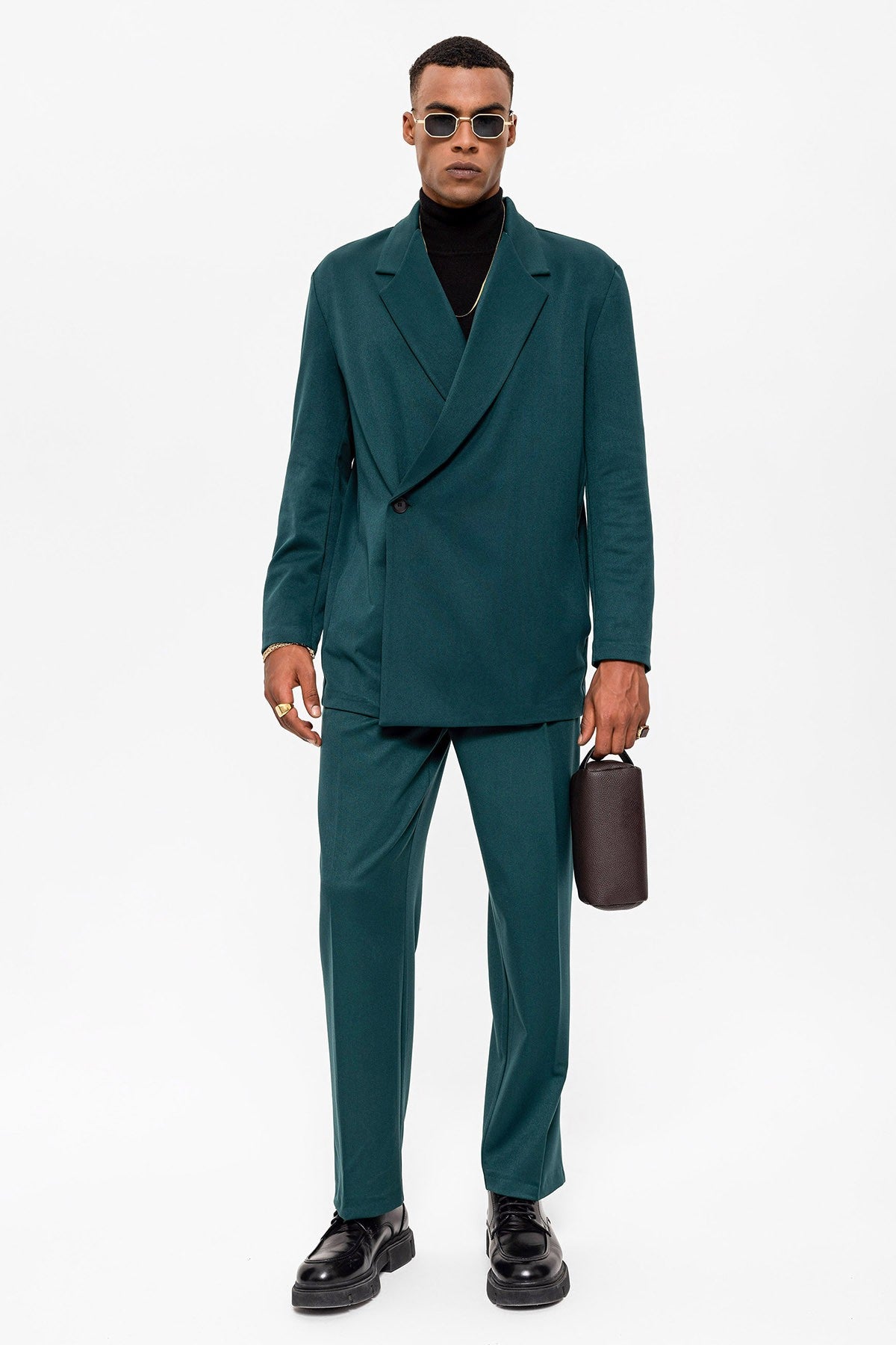 Antioch Double-Breasted Men's Blazer with Hidden Pockets