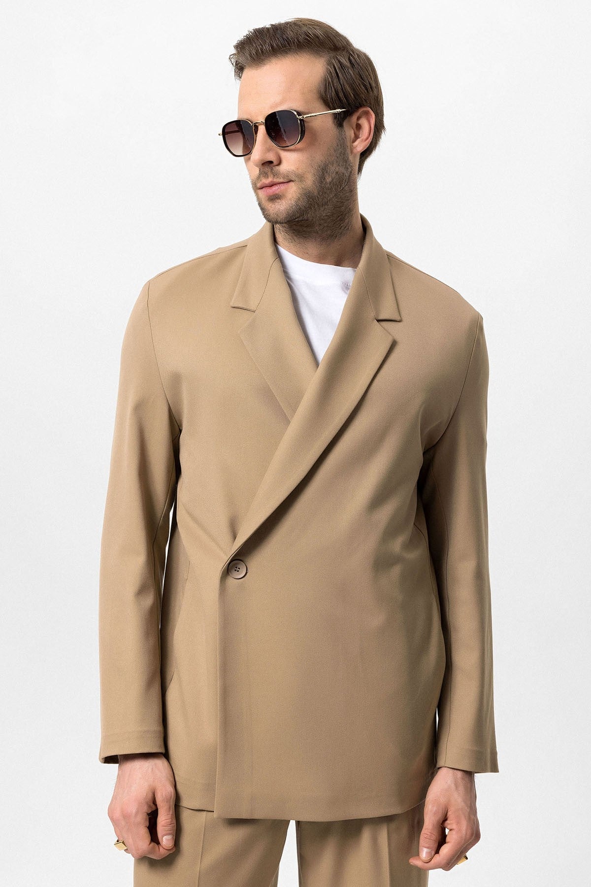 Antioch Double-Breasted Men's Blazer with Hidden Pockets