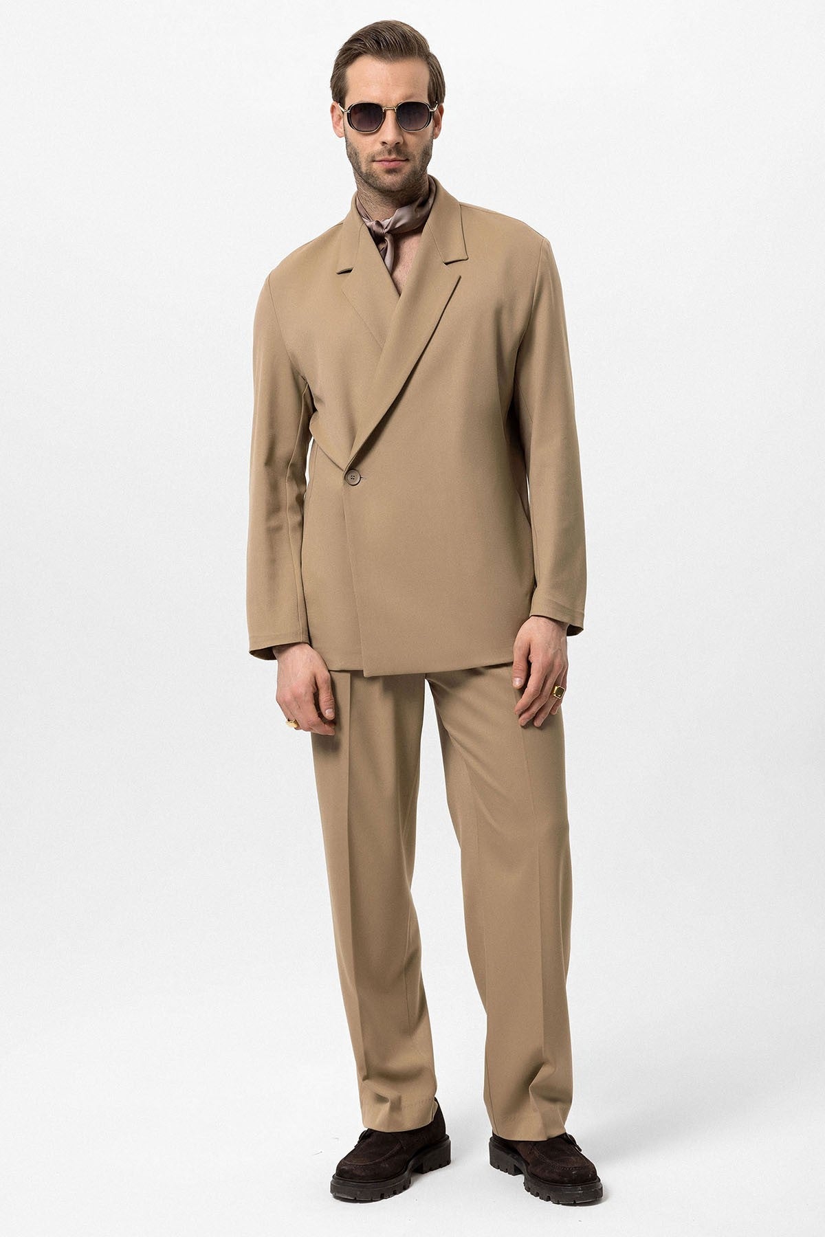 Antioch Double-Breasted Men's Blazer with Hidden Pockets