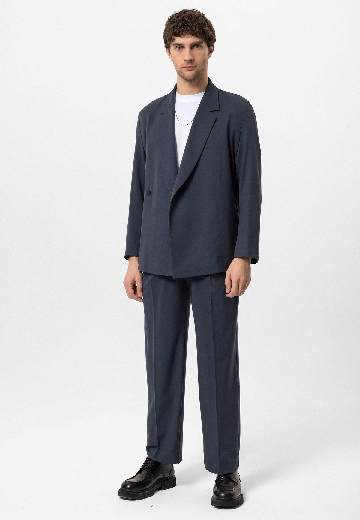 Antioch Double-Breasted Men's Blazer with Hidden Pockets