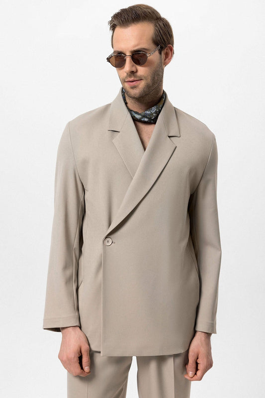 Antioch Double-Breasted Men's Blazer with Hidden Pockets