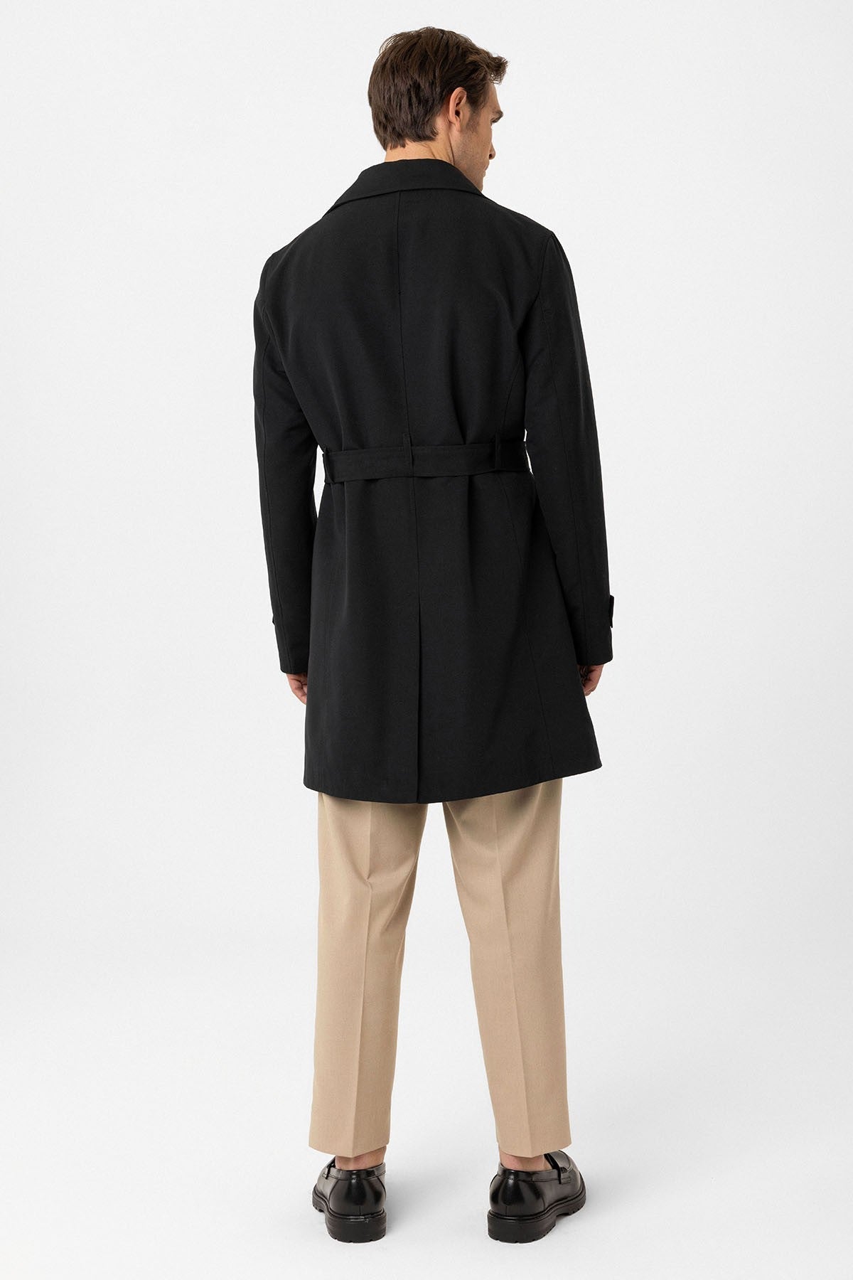 Antioch Belted Double-Breasted Trench Coat