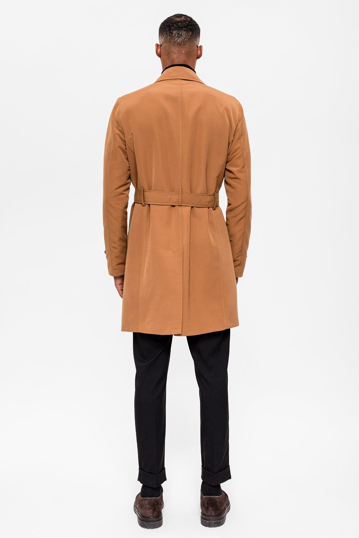 Antioch Belted Double-Breasted Trench Coat