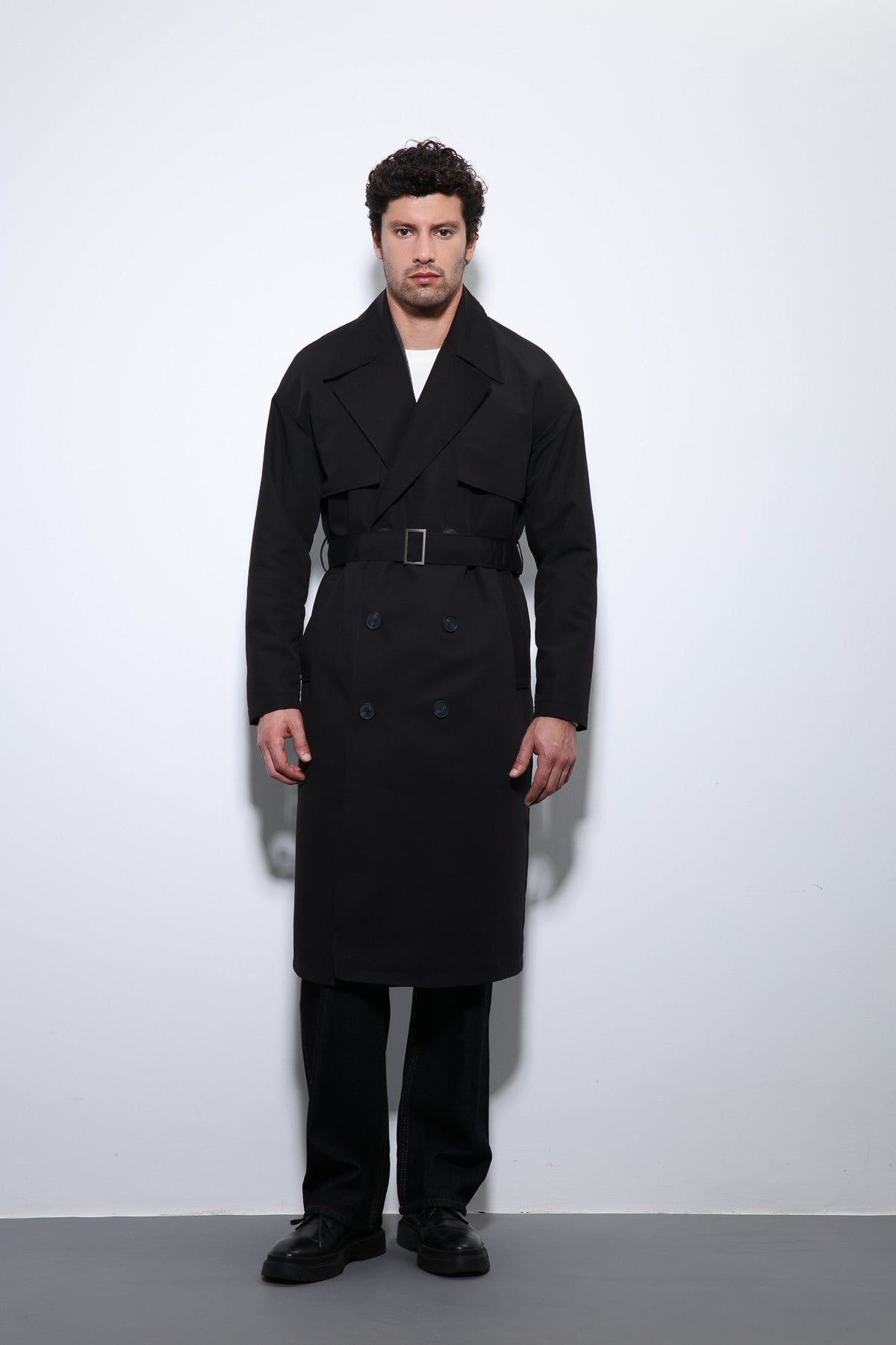 Antioch Cross-Over Belted Trench Coat