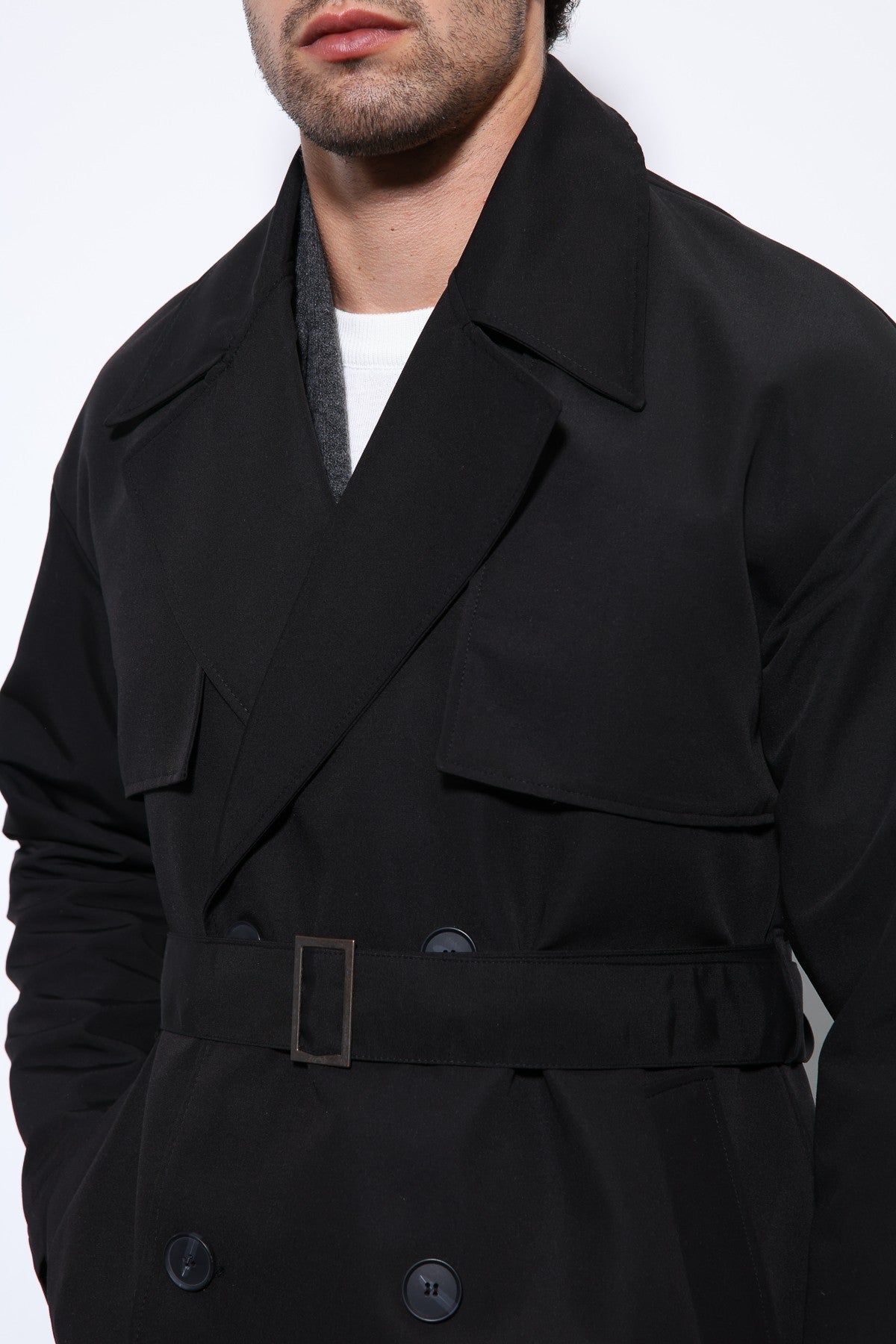 Antioch Cross-Over Belted Trench Coat