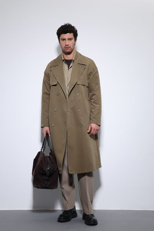 Antioch Cross-Over Belted Trench Coat